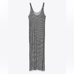 Zara Rhinestone Mesh Dress Limited Edition